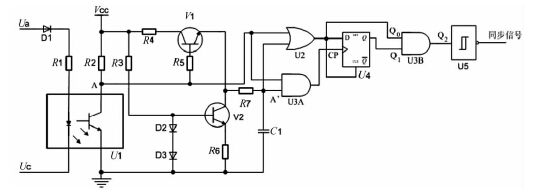 同步信號調(diào)理電路圖